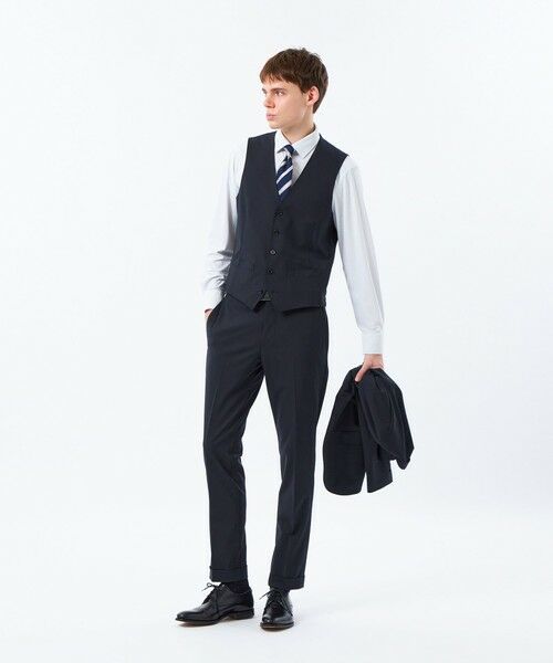 MACKINTOSH PHILOSOPHY(MENS) / マッキントッシュ フィロソフィー　メンズ ブルゾン | トロッター ウェストコート ＃109 ウール混ストレッチトロピカル | 詳細3