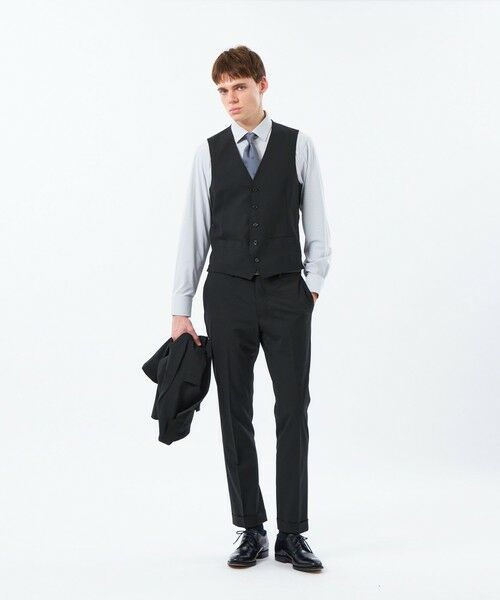 MACKINTOSH PHILOSOPHY(MENS) / マッキントッシュ フィロソフィー　メンズ ブルゾン | トロッター ウェストコート ＃109 ウール混ストレッチトロピカル | 詳細1