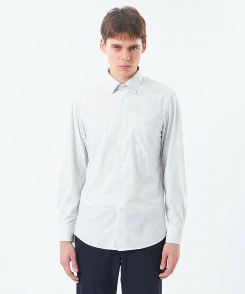 MACKINTOSH PHILOSOPHY(MENS) / マッキントッシュ フィロソフィー　メンズ シャツ・ブラウス | トロッター セミワイドシャツ トリコットストライプ | 詳細5