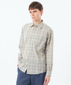 MACKINTOSH PHILOSOPHY(MENS) / マッキントッシュ フィロソフィー　メンズ シャツ・ブラウス | ショートレギュラーカラーシャツ オンブレチェック
