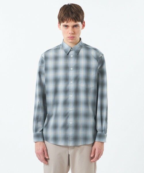 MACKINTOSH PHILOSOPHY(MENS) / マッキントッシュ フィロソフィー　メンズ シャツ・ブラウス | ショートレギュラーカラーシャツ オンブレチェック | 詳細3