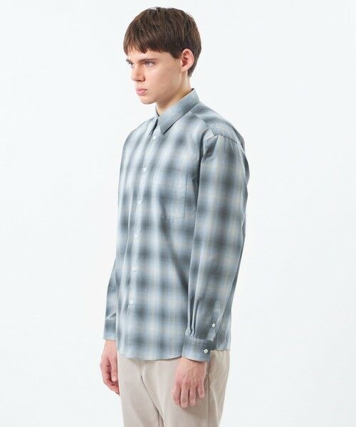 MACKINTOSH PHILOSOPHY(MENS) / マッキントッシュ フィロソフィー　メンズ シャツ・ブラウス | ショートレギュラーカラーシャツ オンブレチェック | 詳細4