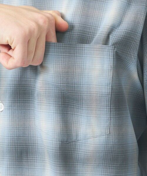 MACKINTOSH PHILOSOPHY(MENS) / マッキントッシュ フィロソフィー　メンズ シャツ・ブラウス | ショートレギュラーカラーシャツ オンブレチェック | 詳細6