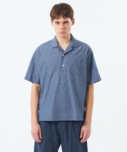 MACKINTOSH PHILOSOPHY(MENS) / マッキントッシュ フィロソフィー メンズ シャツ・ブラウス | 【WEEKENDER】プルオーバーオープンカラーシャツ シャンブレー/チェック | 詳細3