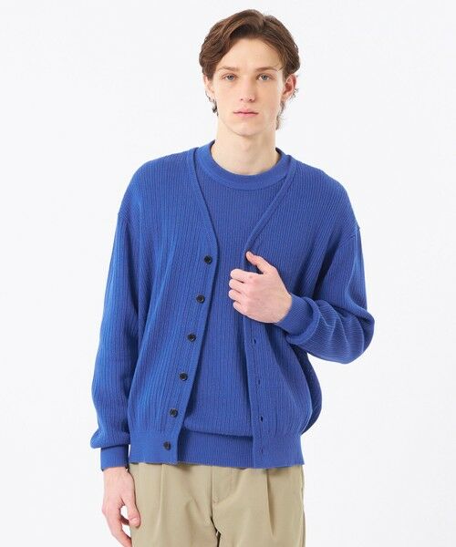 MACKINTOSH PHILOSOPHY(MENS) / マッキントッシュ フィロソフィー　メンズ ニット・セーター | ニットカーディガン 畔調ファインニット（ブルー7）