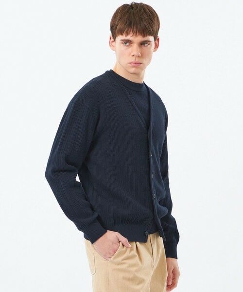 MACKINTOSH PHILOSOPHY(MENS) / マッキントッシュ フィロソフィー　メンズ ニット・セーター | ニットカーディガン 畔調ファインニット（ネイビー2）