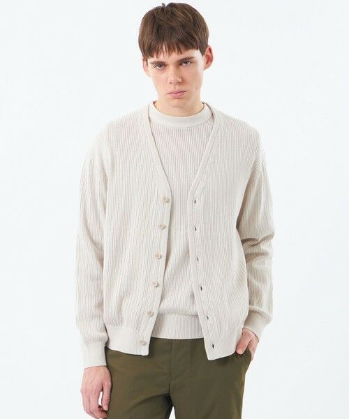 MACKINTOSH PHILOSOPHY(MENS) / マッキントッシュ フィロソフィー　メンズ ニット・セーター | ニットカーディガン 畔調ファインニット（ベージュ4）