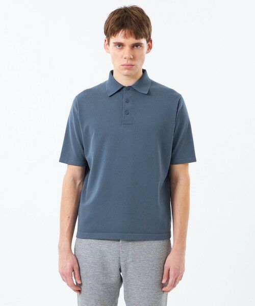 MACKINTOSH PHILOSOPHY(MENS) / マッキントッシュ フィロソフィー　メンズ ニット・セーター | 16Gプレーティング天竺 ニットポロ | 詳細4