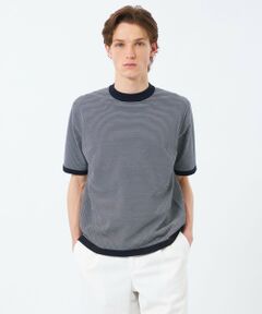 MACKINTOSH PHILOSOPHY(MENS) / マッキントッシュ フィロソフィー　メンズ ニット・セーター | 16Gプレーティング天竺 セミモックネックニットTシャツ
