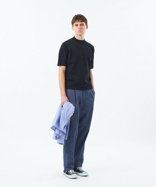 MACKINTOSH PHILOSOPHY(MENS) / マッキントッシュ フィロソフィー　メンズ ニット・セーター | 16Gプレーティング天竺 セミモックネックニットTシャツ | 詳細3