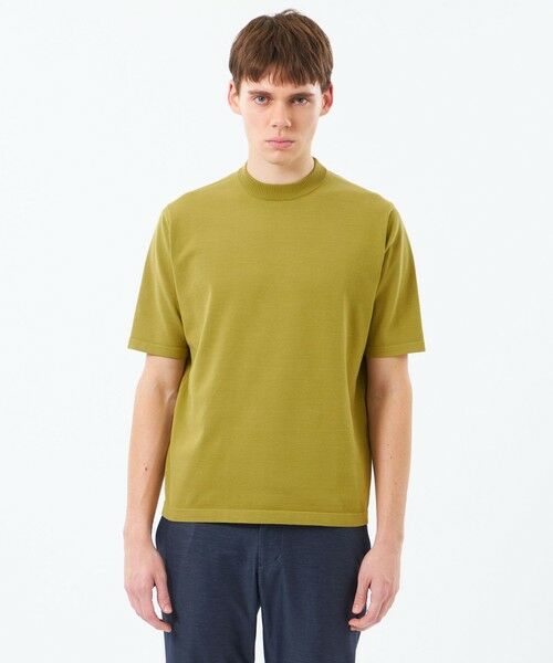 MACKINTOSH PHILOSOPHY(MENS) / マッキントッシュ フィロソフィー　メンズ ニット・セーター | 16Gプレーティング天竺 セミモックネックニットTシャツ | 詳細6