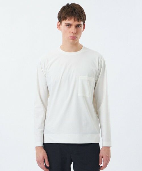 MACKINTOSH PHILOSOPHY(MENS) / マッキントッシュ フィロソフィー　メンズ カットソー | クルーネックロンT イージークロス（ホワイト1）