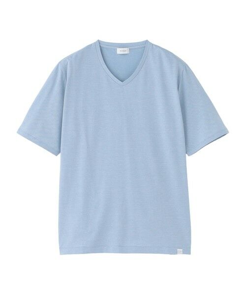 MACKINTOSH PHILOSOPHY(MENS) / マッキントッシュ フィロソフィー　メンズ カットソー | VネックTシャツ 36Gノードシールドハニカム（ブルー6）