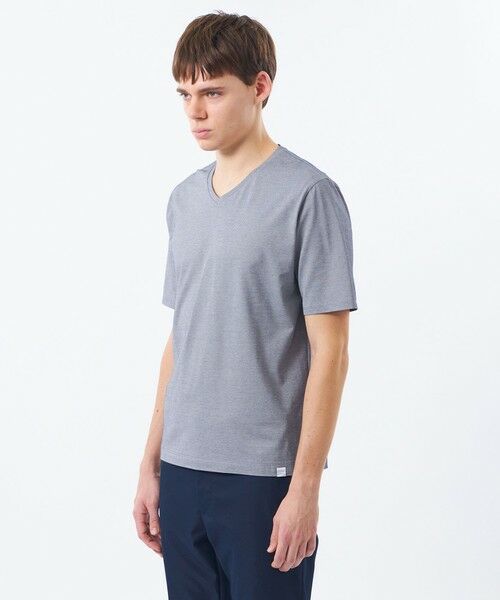 MACKINTOSH PHILOSOPHY(MENS) / マッキントッシュ フィロソフィー　メンズ カットソー | VネックTシャツ 36Gノードシールドハニカム | 詳細4