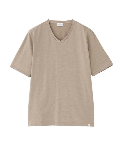 MACKINTOSH PHILOSOPHY(MENS) / マッキントッシュ フィロソフィー　メンズ カットソー | VネックTシャツ 36Gノードシールドハニカム（ベージュ4）