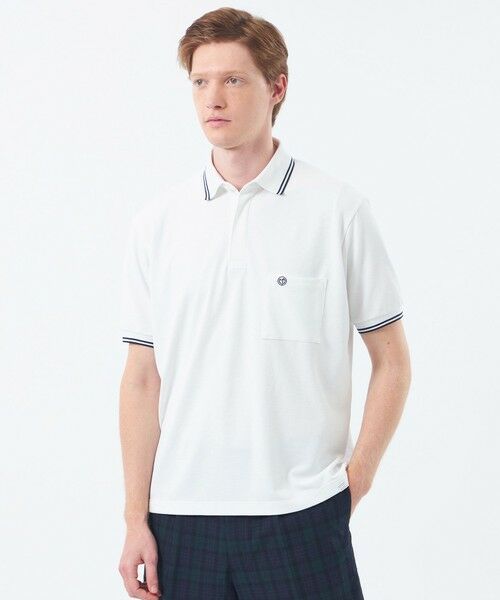 MACKINTOSH PHILOSOPHY(MENS) / マッキントッシュ フィロソフィー メンズ カットソー | 【WEEKENDER】 ELYPOLO(イーリーポロ) ソフトメッシュカノコ(ホワイト1)