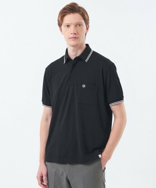 MACKINTOSH PHILOSOPHY(MENS) / マッキントッシュ フィロソフィー メンズ カットソー | 【WEEKENDER】 ELYPOLO(イーリーポロ) ソフトメッシュカノコ(ブラック1)