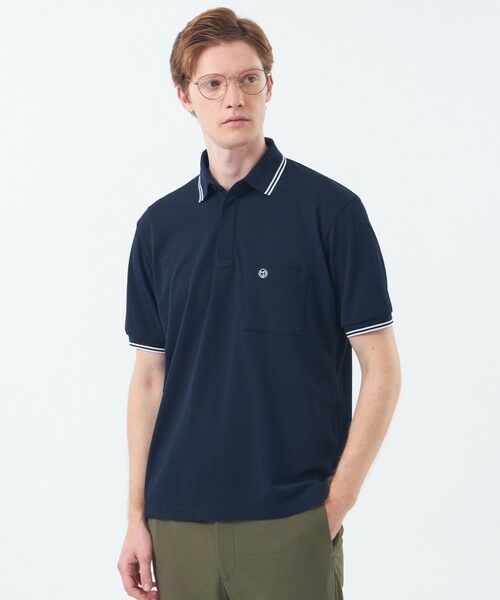 MACKINTOSH PHILOSOPHY(MENS) / マッキントッシュ フィロソフィー メンズ カットソー | 【WEEKENDER】 ELYPOLO(イーリーポロ) ソフトメッシュカノコ(ネイビー2)