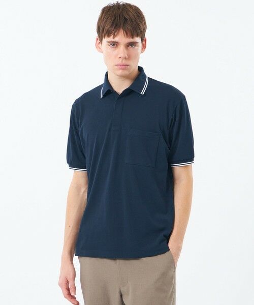 MACKINTOSH PHILOSOPHY(MENS) / マッキントッシュ フィロソフィー　メンズ カットソー | 【WEEKENDER】 ELYPOLO（イーリーポロ） ソフトメッシュカノコ（ネイビー3）