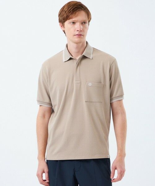 MACKINTOSH PHILOSOPHY(MENS) / マッキントッシュ フィロソフィー メンズ カットソー | 【WEEKENDER】 ELYPOLO(イーリーポロ) ソフトメッシュカノコ(ベージュ6)