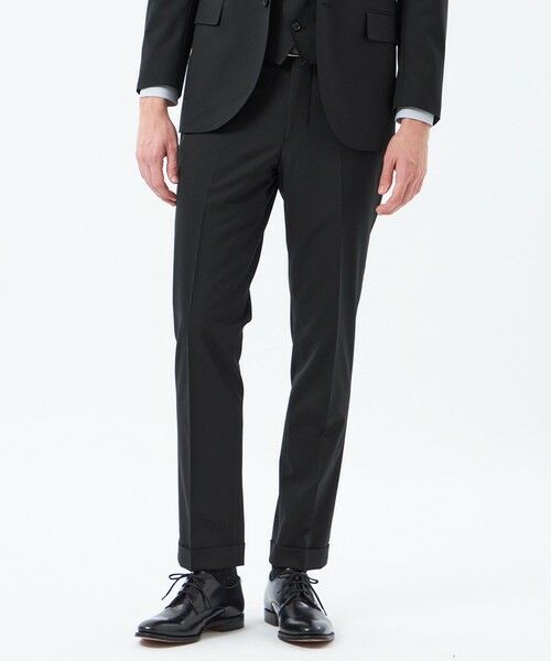 MACKINTOSH PHILOSOPHY(MENS) / マッキントッシュ フィロソフィー　メンズ その他パンツ | トロッター トラウザーズ ＃109 ウール混ストレッチトロピカル（ブラック1）