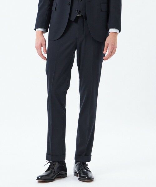 MACKINTOSH PHILOSOPHY(MENS) / マッキントッシュ フィロソフィー　メンズ その他パンツ | トロッター トラウザーズ ＃109 ウール混ストレッチトロピカル（ネイビー3）