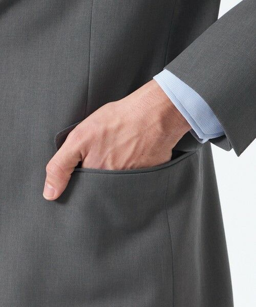 MACKINTOSH PHILOSOPHY(MENS) / マッキントッシュ フィロソフィー　メンズ ノーカラージャケット | 【予約販売】トロッター ジャケット#070 ハイストレッチメッシュ | 詳細9