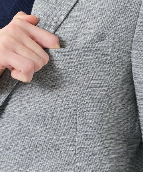 MACKINTOSH PHILOSOPHY(MENS) / マッキントッシュ フィロソフィー　メンズ ノーカラージャケット | テーラードジャージージャケット 杢カラミストレッチ | 詳細7