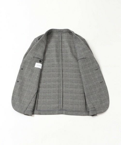 MACKINTOSH PHILOSOPHY(MENS) / マッキントッシュ フィロソフィー　メンズ ノーカラージャケット | テーラードジャージージャケット グレンチェックカラミ | 詳細8