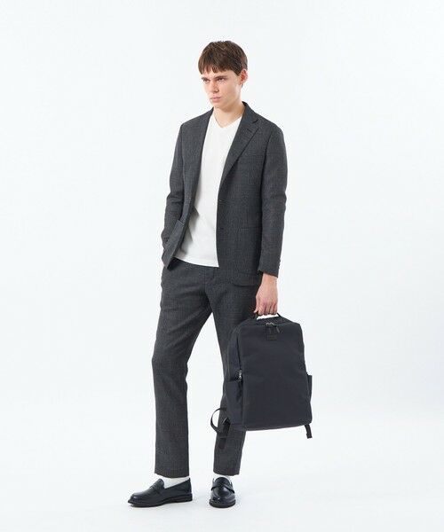 MACKINTOSH PHILOSOPHY(MENS) / マッキントッシュ フィロソフィー　メンズ ノーカラージャケット | テーラードジャージージャケット グレンチェックカラミ | 詳細2