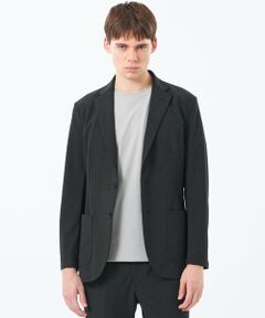 MACKINTOSH PHILOSOPHY(MENS) / マッキントッシュ フィロソフィー　メンズ ノーカラージャケット | ブリテック イージージャケット ドライフラットストレッチクロス