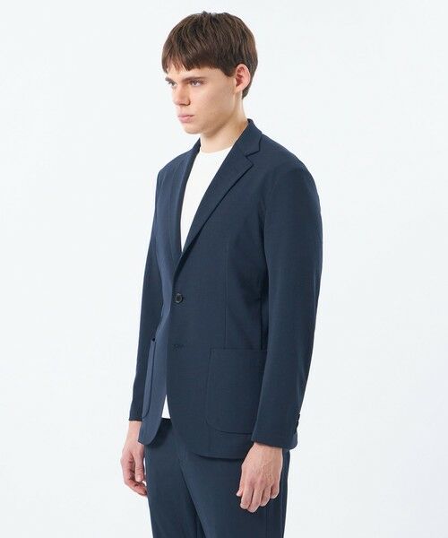 MACKINTOSH PHILOSOPHY(MENS) / マッキントッシュ フィロソフィー　メンズ ノーカラージャケット | ブリテック イージージャケット ドライフラットストレッチクロス | 詳細5