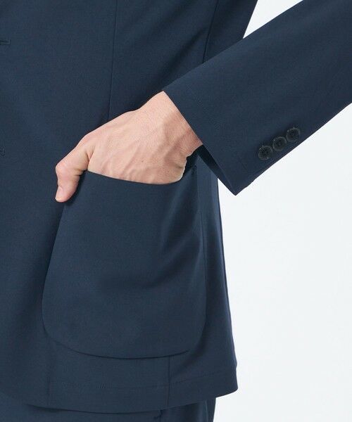 MACKINTOSH PHILOSOPHY(MENS) / マッキントッシュ フィロソフィー　メンズ ノーカラージャケット | ブリテック イージージャケット ドライフラットストレッチクロス | 詳細7