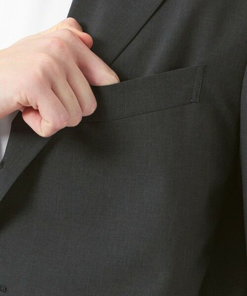 MACKINTOSH PHILOSOPHY(MENS) / マッキントッシュ フィロソフィー　メンズ ノーカラージャケット | トロッター ジャケット＃001（ナンバーワン）エクストラファイントロピカル | 詳細6