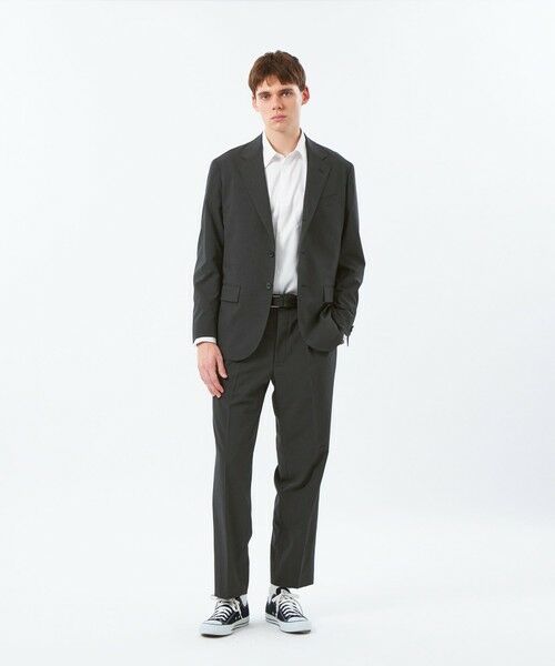 MACKINTOSH PHILOSOPHY(MENS) / マッキントッシュ フィロソフィー　メンズ ノーカラージャケット | トロッター ジャケット＃001（ナンバーワン）エクストラファイントロピカル | 詳細1