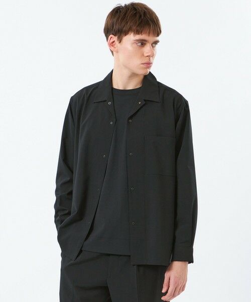 MACKINTOSH PHILOSOPHY(MENS) / マッキントッシュ フィロソフィー　メンズ ブルゾン | トロッター シャツカバーオール エクストラファイントロピカル（ブラック1）