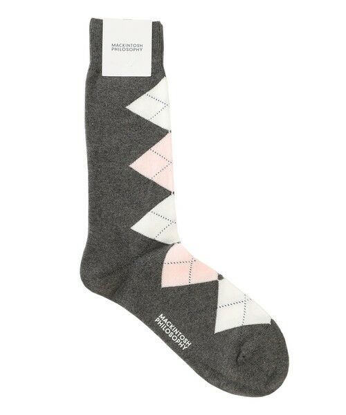 MACKINTOSH PHILOSOPHY(MENS) / マッキントッシュ フィロソフィー　メンズ その他インナー・ルームウェア | フロントアーガイル カジュアルソックス（グレー3）
