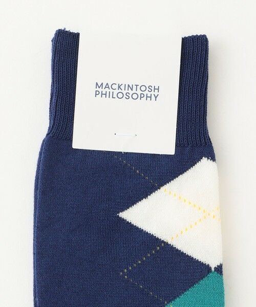 MACKINTOSH PHILOSOPHY(MENS) / マッキントッシュ フィロソフィー　メンズ その他インナー・ルームウェア | フロントアーガイル カジュアルソックス | 詳細1