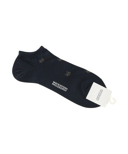 MACKINTOSH PHILOSOPHY(MENS) / マッキントッシュ フィロソフィー　メンズ その他インナー・ルームウェア | キャット アンクレット カジュアルソックス（ネイビー1）