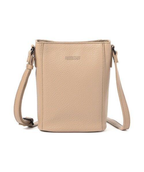 MACKINTOSH PHILOSOPHY(MENS) / マッキントッシュ フィロソフィー　メンズ その他小物 | 【WEB＆一部店舗限定】シンセティックシュリンクレザー ショルダーバッグ（ベージュ1）