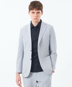 MACKINTOSH PHILOSOPHY(MENS) / マッキントッシュ フィロソフィー　メンズ ノーカラージャケット | トロッター ウルトラライトジャケット サッカーストレッチ