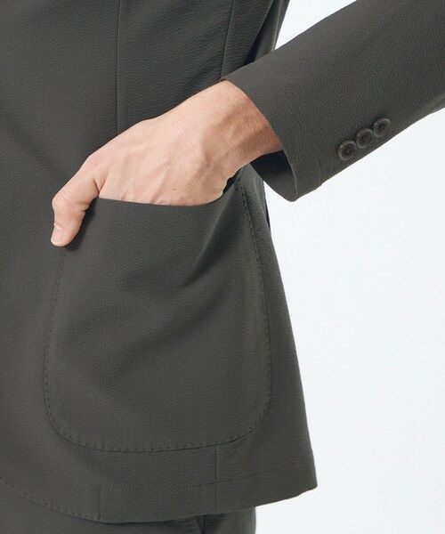 MACKINTOSH PHILOSOPHY(MENS) / マッキントッシュ フィロソフィー　メンズ ノーカラージャケット | トロッター ウルトラライトジャケット サッカーストレッチ | 詳細7