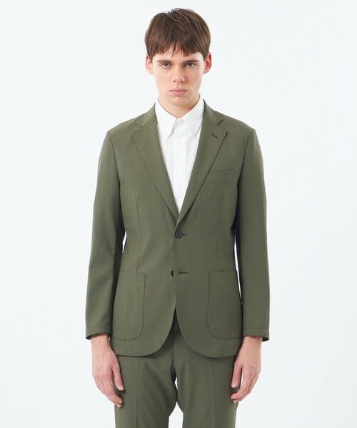 MACKINTOSH PHILOSOPHY(MENS) / マッキントッシュ フィロソフィー　メンズ ノーカラージャケット | 【WEB&一部店舗限定】トロッター ウルトラライトジャケット サッカーストライプ | 詳細3