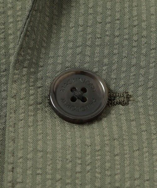 MACKINTOSH PHILOSOPHY(MENS) / マッキントッシュ フィロソフィー　メンズ ノーカラージャケット | 【WEB&一部店舗限定】トロッター ウルトラライトジャケット サッカーストライプ | 詳細9