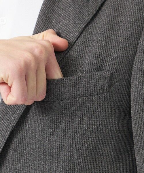 MACKINTOSH PHILOSOPHY(MENS) / マッキントッシュ フィロソフィー　メンズ ノーカラージャケット | テーラードジャージー ジャケット ミニワッフル | 詳細6