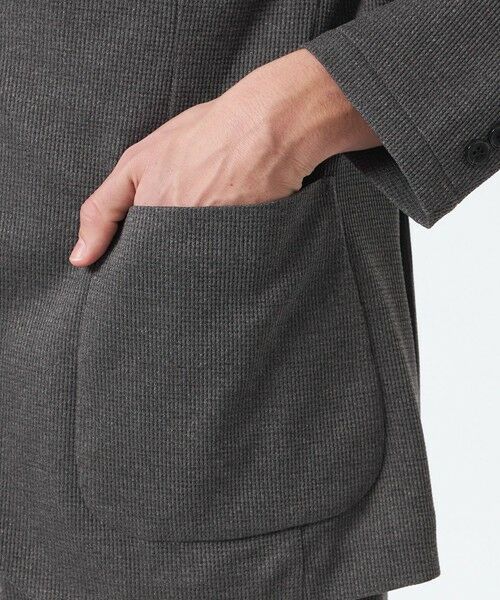 MACKINTOSH PHILOSOPHY(MENS) / マッキントッシュ フィロソフィー　メンズ ノーカラージャケット | テーラードジャージー ジャケット ミニワッフル | 詳細7