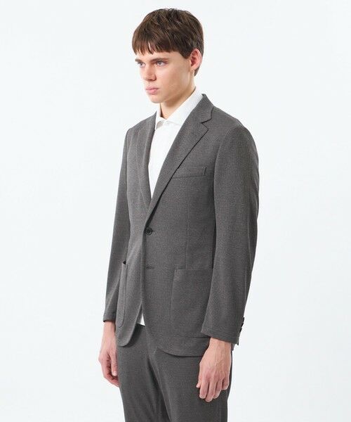 MACKINTOSH PHILOSOPHY(MENS) / マッキントッシュ フィロソフィー　メンズ ノーカラージャケット | テーラードジャージー ジャケット ミニワッフル | 詳細4