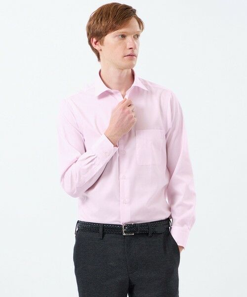 MACKINTOSH PHILOSOPHY(MENS) / マッキントッシュ フィロソフィー　メンズ シャツ・ブラウス | 【WEB&一部店舗限定】長袖セミワイドカラー 柄バリエーション（ピンク5）