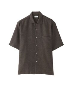 MACKINTOSH PHILOSOPHY(MENS) / マッキントッシュ フィロソフィー　メンズ シャツ・ブラウス | テーラードジャージー オーバーサイズシャツ ウール混起毛カラミ