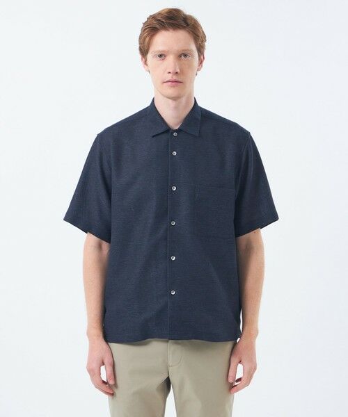 MACKINTOSH PHILOSOPHY(MENS) / マッキントッシュ フィロソフィー　メンズ シャツ・ブラウス | テーラードジャージー オーバーサイズシャツ ウール混起毛カラミ | 詳細3